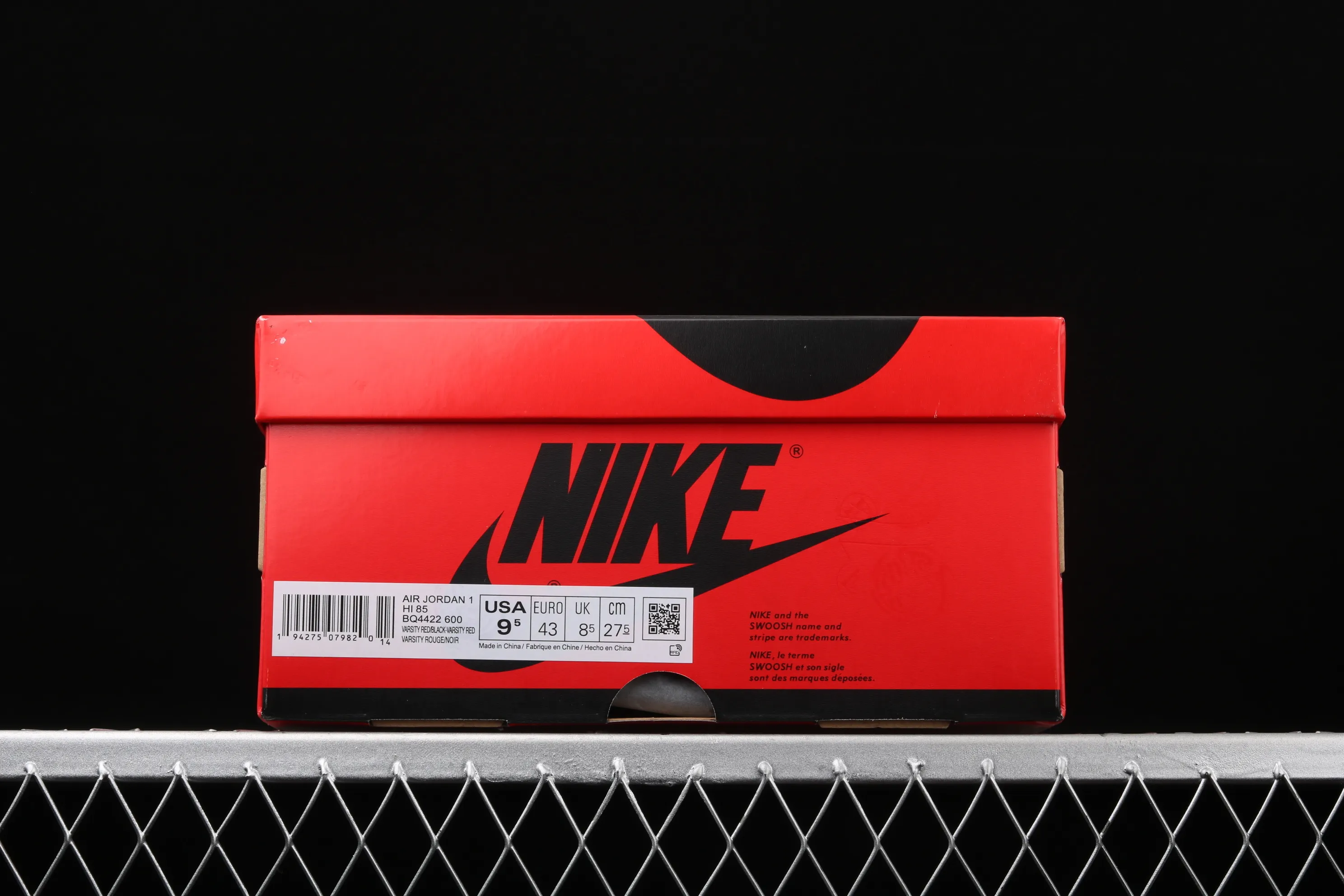 All Categories Air Jordan Jordan Series Basketball Shoes Air Jordan 1 High Pure Original Version Air Jordan 1 Hi 85 AJ1 Joe 1 Reversed Black and Red Forbidden High Basketball Shoes BQ4422-600